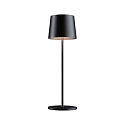 LED-Akku-Tischleuchte GILO, IP44, Up/Down, 2.8W 2700K 170lm, mit USB-C Kabel + Touch-Dimmer, dimmbar, schwarz
