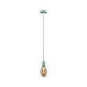 pendant luminaire NEORDIC TILLA 1 flame E27 IP20, light green dimmable