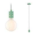 pendant luminaire NEORDIC TILLA 1 flame E27 IP20, light green dimmable