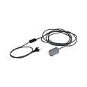 Paulmann pendant luminaire NEORDIC TILLA with switch, with plug E27 IP20, aluminium, grey dimmable