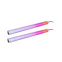 Paulmann LED Leiste Set 2x60cm, 1W, 48lm, USB, Farbwechsel RGB, dimmbar, schwarz