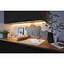 Paulmann Zubeh�r f�r MaxLED Strips - Profil BASE, IP20, Alu schwarz eloxiert / Kunststoff satin, mit wei�em Diffusor, 200cm