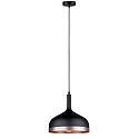 Paulmann Pendant luminaire Neordic Embla 1 flame, black /copper