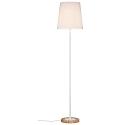 Paulmann Floor lamp Neordic Stellan 1 flame with fabric shade white/wood