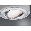 LED Deckenleuchte ARGUN, schwenkbar, Wei� matt / Alu geb�rstet, 1-flammig, 1x 4.8W 3000K 475lm