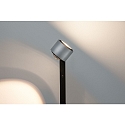 Paulmann LED Steh-Leseleuchte ALDAN mit Stufen-Touchdimmer, 120-150cm, 230V, 15.5W 2700K, schwarz / Alu geb�rstet