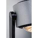 Paulmann LED Steh-Leseleuchte ALDAN mit Stufen-Touchdimmer, 120-150cm, 230V, 15.5W 2700K, schwarz / Alu geb�rstet