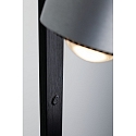 Paulmann LED Steh-Leseleuchte ALDAN mit Stufen-Touchdimmer, 120-150cm, 230V, 15.5W 2700K, schwarz / Alu geb�rstet