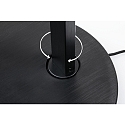 Paulmann LED Steh-Leseleuchte ALDAN mit Stufen-Touchdimmer, 120-150cm, 230V, 15.5W 2700K, schwarz / Alu geb�rstet