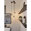 Pendant luminaire LARUS, IP44, 230V E27 max. 20W, metal