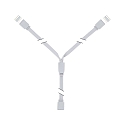 MaxLED Strip Y-Splitter In 1 / Out 2 , 30cm, max. 144W, Kunststoff, Wei�
