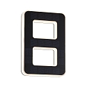 LED Solar-Hausnummer, IP44, indirekt, 3000K, 20lm, Akku wechselbar, schwarz, Ziffer 8