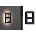 Paulmann LED Solar-Hausnummer, IP44, indirekt, 3000K, 20lm, Akku wechselbar, schwarz, Ziffer 8