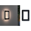 Paulmann LED Solar-Hausnummer, IP44, indirekt, 3000K, 20lm, Akku wechselbar, schwarz, Ziffer 0