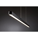 Paulmann pendant luminaire LENTO ZigBee controllable IP20, black matt dimmable