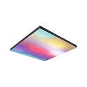 Paulmann LED Panel VELORA RAINBOW DYNAMIC RGBW, 59.5x59.5cm, 31W 2820lm, inkl. FB, Metall, Schwarz