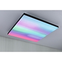 Paulmann LED Panel VELORA RAINBOW DYNAMIC RGBW, 59.5x59.5cm, 31W 2820lm, inkl. FB, Metall, Schwarz
