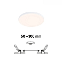 Paulmann recessed luminaire VARIFIT VENULA EDGE IP44, white  8,5W 650 | 1000lm 3000K CRI >80