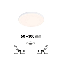 Paulmann recessed luminaire VARIFIT VENULA EDGE IP44, white  8,5W 650 | 1000lm 3000K CRI >80