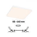 Paulmann LED Panel VARIFIT VENULA EDGE, 12W, 16x16cm, wei�, 3000 K