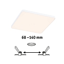 Paulmann LED Panel VARIFIT VENULA EDGE, 12W, 16x16cm, wei�, 3000 K