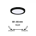 Paulmann LED panel AREO VARIFIT ON-OFF 118MM round, adjustable, switchable, 8W 1400lm 3000K CRI >80