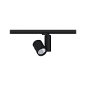 Paulmann track spot PRORAIL3 ZEUZ LED adjustable IP20, black dimmable