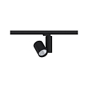 Paulmann track spot PRORAIL3 ZEUZ LED adjustable IP20, black dimmable