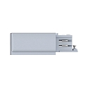 Paulmann Zubeh�r f�r ProRail3 3-Phasen-Stromschiene - Endeinspeiser rechts, 230V, Metall / Kunststoff, Silber
