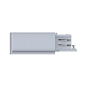 Paulmann Zubeh�r f�r ProRail3 3-Phasen-Stromschiene - Endeinspeiser links, 230V, Metall / Kunststoff, Silber