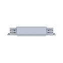 Paulmann Zubeh�r f�r ProRail3 3-Phasen-Stromschiene - Mitteleinspeiser, 230V, Metall / Kunststoff, Silber