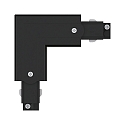 Paulmann Zubeh�r f�r ProRail3 3-Phasen-Stromschiene - L-Verbinder, Erde au�en, 230V, Metall / Kunststoff, Schwarz