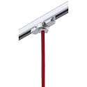 Paulmann Zubeh�r f�r ProRail3 3-Phasen-Stromschiene - Universal-Pendeladapter, 230V, max. 1150W, Metall / Kunststoff, Silber