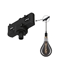Paulmann Zubeh�r f�r ProRail3 3-Phasen-Stromschiene - Universal-Pendeladapter, 230V, max. 1150W, Metall / Kunststoff, Schwarz