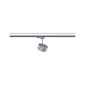 Paulmann 3-phase spot PRORAIL3 LED IP20, black, silver dimmable