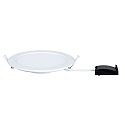 LED Recessed luminaire QUALITY PREMIUM PANEL LED, round, IP44, 1x18W, 4000K, 230V, 220mm, white
