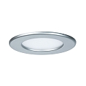 Paulmann LED Recessed luminaire QUALITY PREMIUM PANEL LED, round, IP44, 1x6W, 4000K, 230V, 115mm, chrome matt