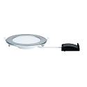 Paulmann LED Recessed luminaire QUALITY PREMIUM PANEL LED, round, IP44, 1x12W, 4000K, 230V, 170mm, chrome matt