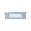 Paulmann LED Recessed luminaire QUALITY PREMIUM PANEL LED, square, IP44, 1x6W, 4000K, 230V, 115x115mm, chrome matt