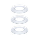 recessed luminaire SORMUS round, set of 3 IP65, white matt  3x 6,5W 560lm 3000K 100� 100� CRI >80