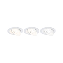 Paulmann spot AUMUS round, set of 1 IP20, white matt dimmable
