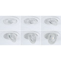 Paulmann spot AUMUS round, set of 3 IP20, white matt dimmable