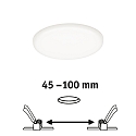 Paulmann LED panel VELUNA VARIFIT LED round, adjustable, 10W 750lm 4000K CRI >80