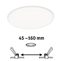 Paulmann LED panel VELUNA VARIFIT LED round, adjustable, 20W 1500lm 4000K CRI >80