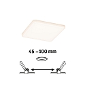 Paulmann LED Einbau-Panel VELUNA VariFit IP44, Eckig, Kunststoff satin, 12.5 x 12.5cm, 8.5W 3000K 750lm
