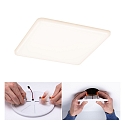 Paulmann LED Einbau-Panel VELUNA VariFit IP44, Eckig, Kunststoff satin, 18.5 x 18.5cm, 17W 3000K 1400lm
