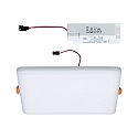 Paulmann LED Einbau-Panel VELUNA VariFit IP44, Eckig, Kunststoff satin, 18.5 x 18.5cm, 17W 3000K 1400lm