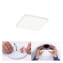 Paulmann LED Einbau-Panel VELUNA VariFit IP44, Eckig, Kunststoff satin, 12.5 x 12.5cm, 8.5W 4000K 700lm