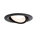recessed luminaire NOVA PLUS swivelling GU10|GU5,3 IP65, black matt dimmable