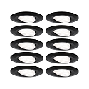 LED Einbauleuchte CALLA, 10x6W, 4000K, 500lm, IP65, rund, schwenkbar, schwarz matt